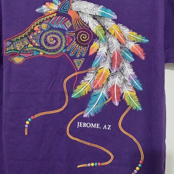 Sportex Apparel Embroidered Horse With Feathers and Beads Jerome AZ - Picture 1 of 7